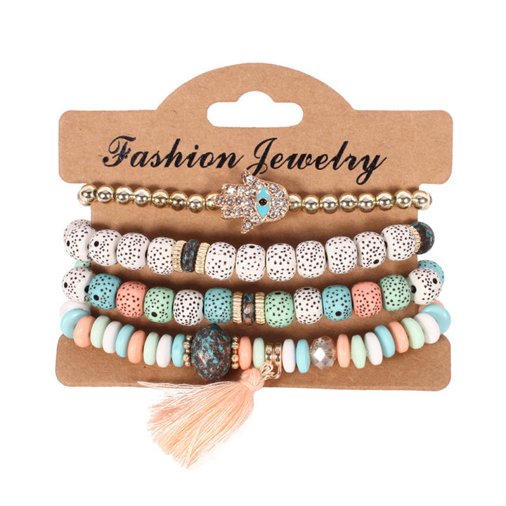 Tassel Culture Calm Bracelet Set – Vintage Pearl Style