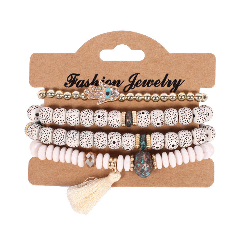 Tassel Culture Calm Bracelet Set – Vintage Pearl Style