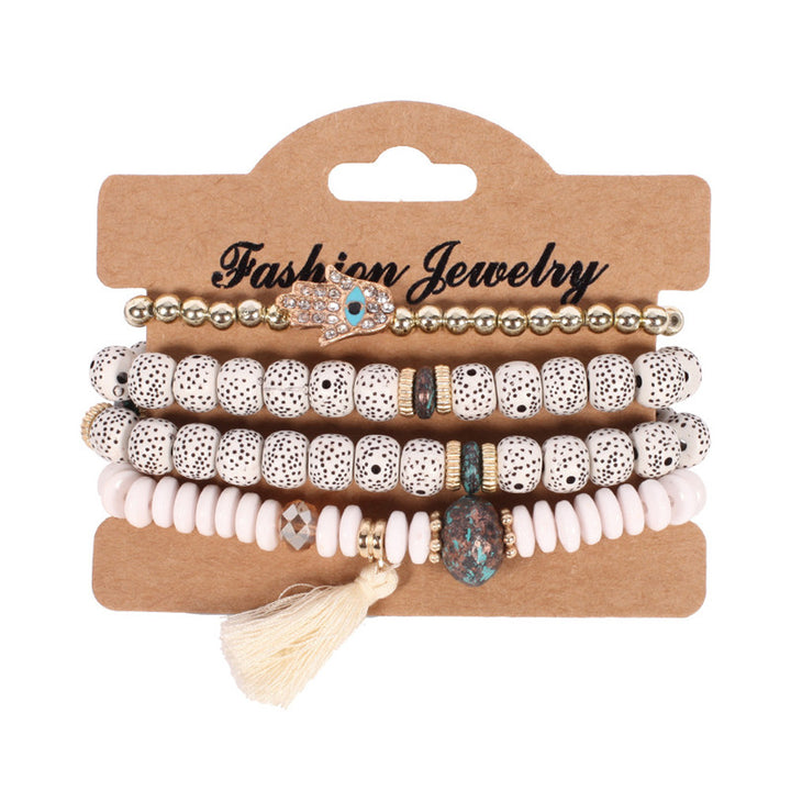 Tassel Culture Calm Bracelet Set – Vintage Pearl Style