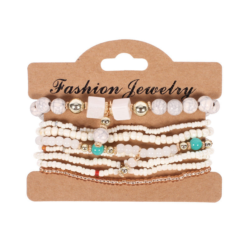 Tassel Culture Calm Bracelet Set – Vintage Pearl Style