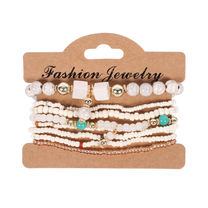 Tassel Culture Calm Bracelet Set – Vintage Pearl Style