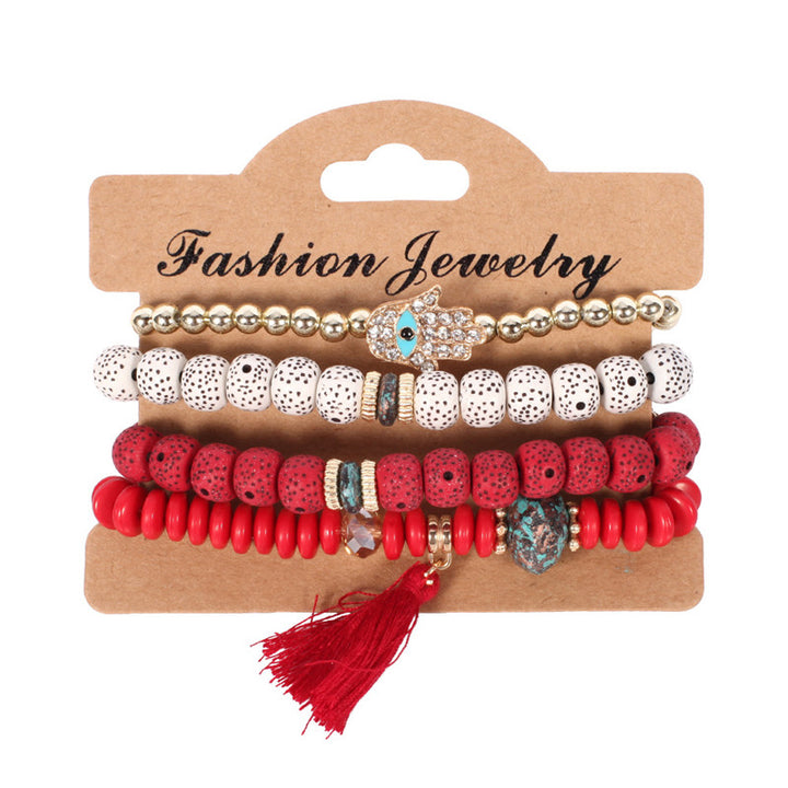 Tassel Culture Calm Bracelet Set – Vintage Pearl Style