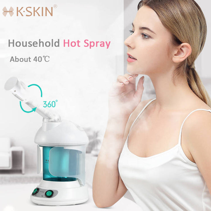 💆‍♀️🌫️ Portable Ozone Facial Steamer | Deep Hydration & Spa Therapy Device