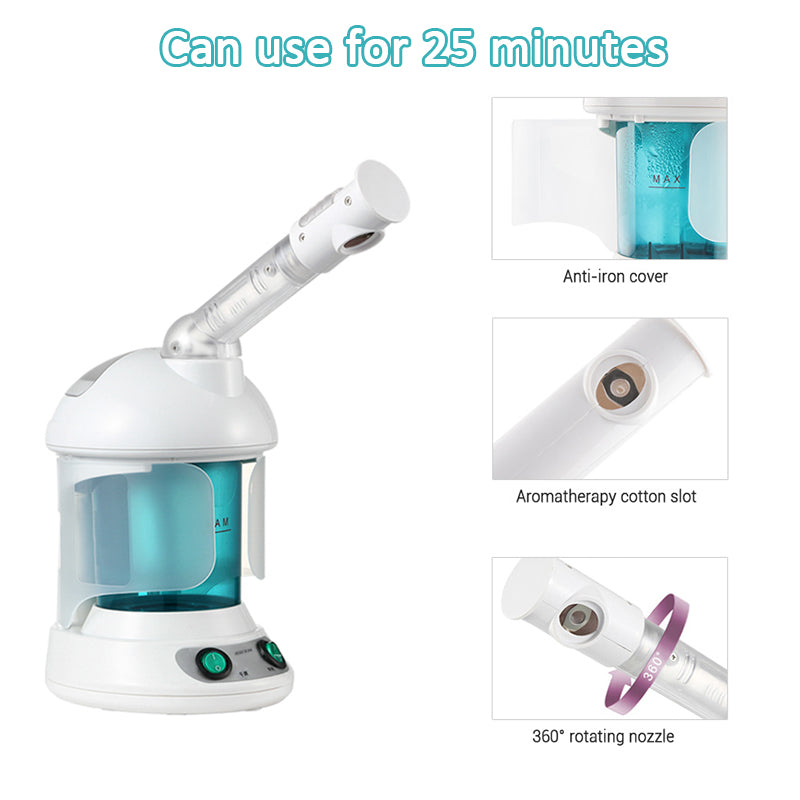 💆‍♀️🌫️ Portable Ozone Facial Steamer | Deep Hydration & Spa Therapy Device