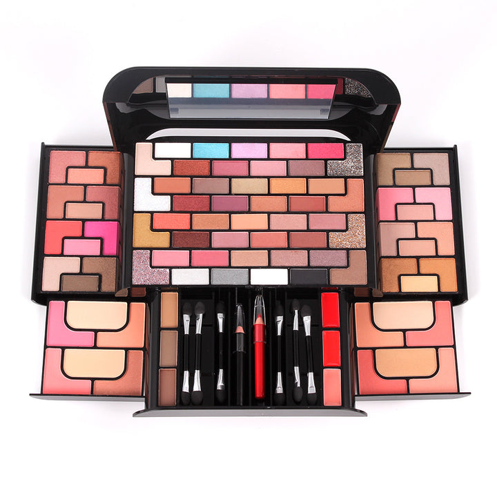 💄 68-Color Eyeshadow + Blush, Powder & Lipstick Makeup Set – Full Face All-in-One Palette ✨
