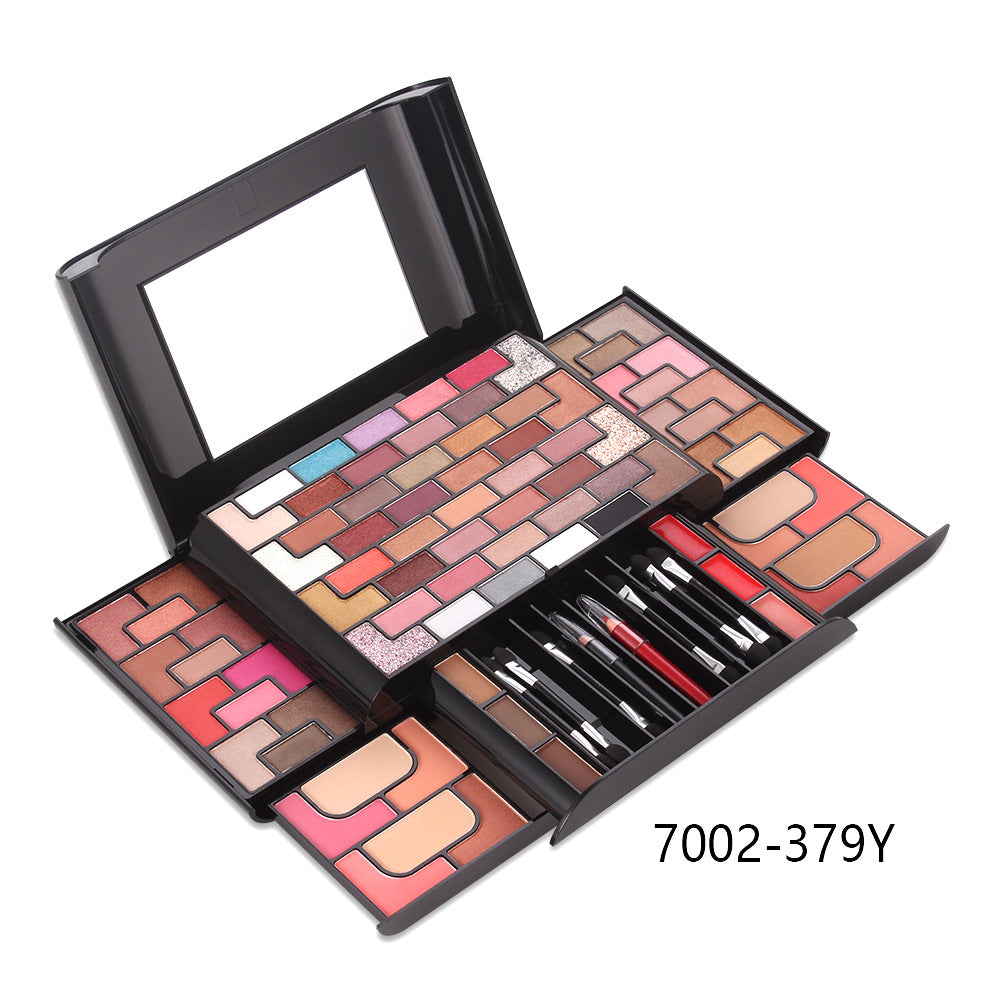💄 68-Color Eyeshadow + Blush, Powder & Lipstick Makeup Set – Full Face All-in-One Palette ✨