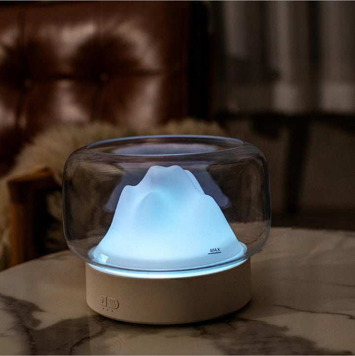 🏔️💧 Mountain View Aromatherapy Humidifier | Nano Mist Diffuser 🌿✨
