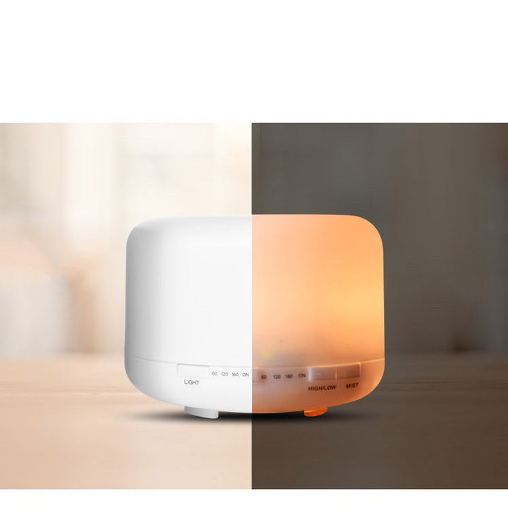 🌿💧 500ml Aroma Diffuser Lamp | Essential Oil Humidifier with Remote Control ✨