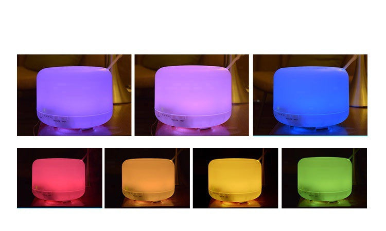🌿💧 500ml Aroma Diffuser Lamp | Essential Oil Humidifier with Remote Control ✨