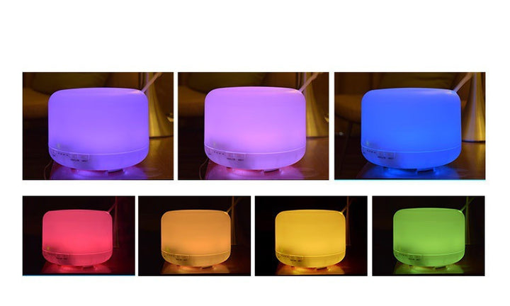 🌿💧 500ml Aroma Diffuser Lamp | Essential Oil Humidifier with Remote Control ✨