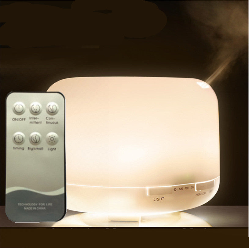 🌿💧 500ml Aroma Diffuser Lamp | Essential Oil Humidifier with Remote Control ✨