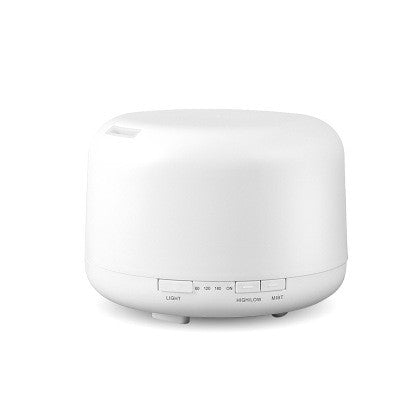 🌿💧 500ML Wood Grain Ultrasonic Humidifier | Colorful Aroma Diffuser 🌈✨
