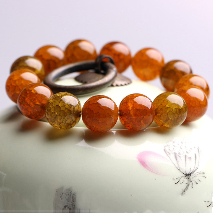 Dragon Stone Agate Bracelet – Natural Dragon Scale Beads