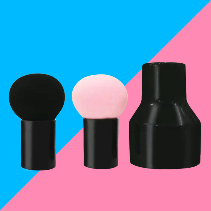 🍄💄 Mushroom Head Sponge Beauty Puff Set – Soft Makeup Powder Puff with Handle & Storage Box