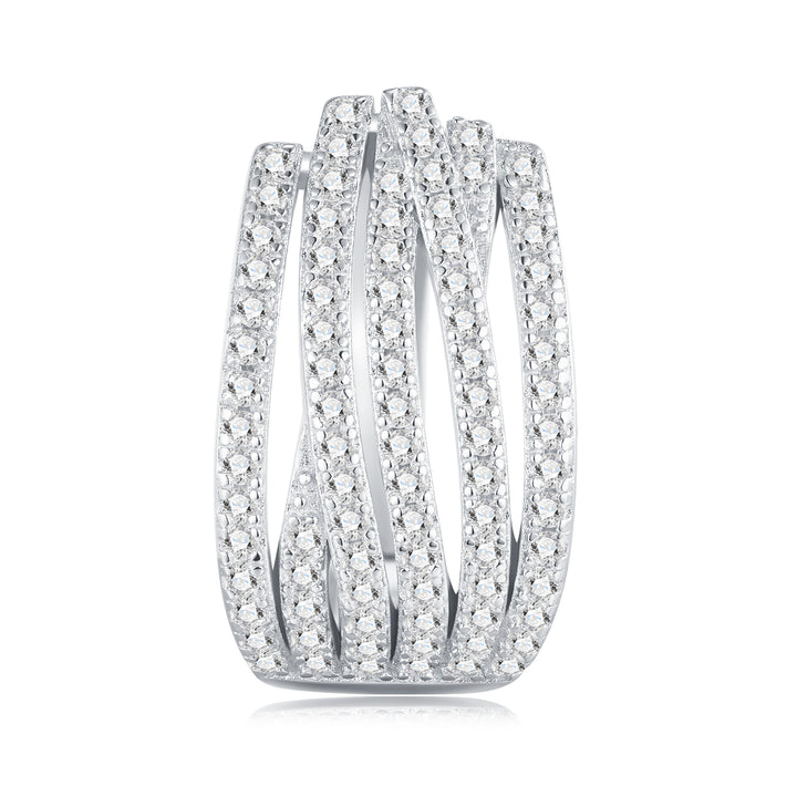 Luxury Moissanite Earring Set – Platinum-Plated S925 Silver Minimalist Jewelry