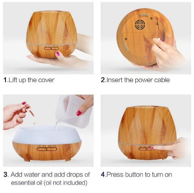 🌿💧 Ultrasonic Aroma Diffuser | Essential Oil Fragrance Machine ✨
