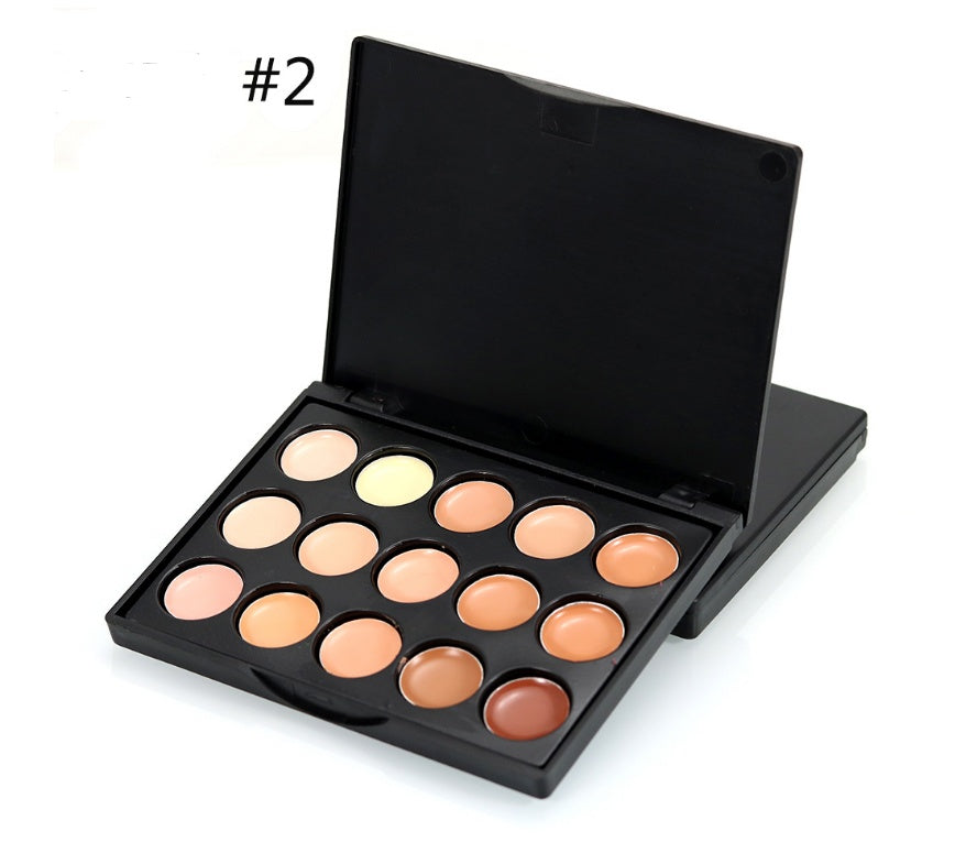 🎯 15-Color Concealer & Foundation Palette – Professional Correcting & Repair Cream Kit ✨