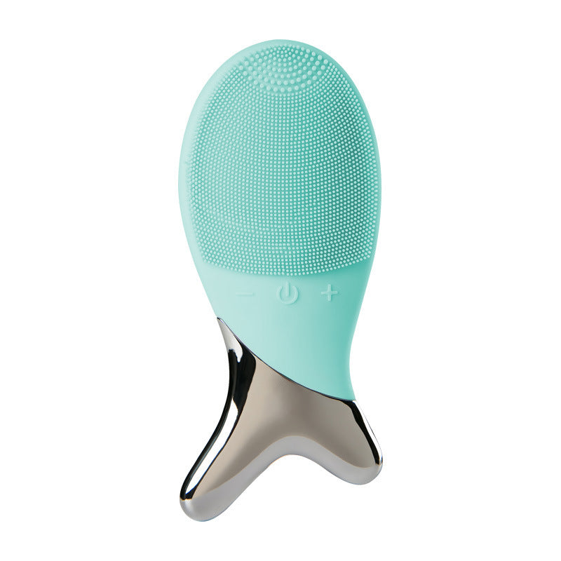💖🌀 Waterproof High-Frequency Vibration Facial Cleaner | Deep Pore Cleansing Device
