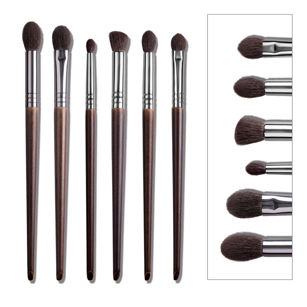 ✨ Makeup Brush Set — Animal Hair Eyeshadow, Base & Blending Brushes 💄