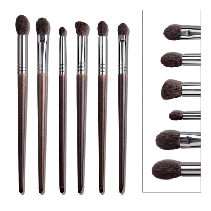 ✨ Makeup Brush Set — Animal Hair Eyeshadow, Base & Blending Brushes 💄