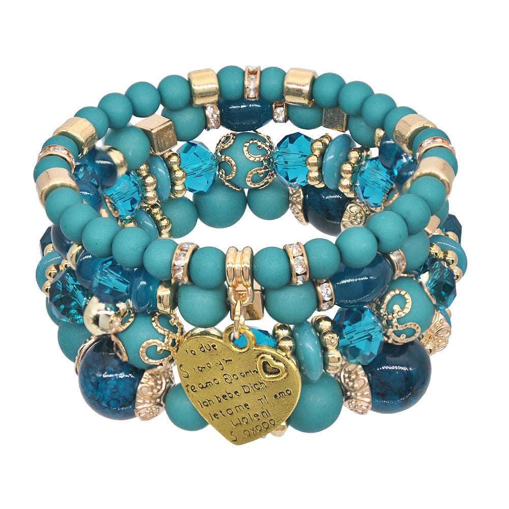 Ethnic Style Tassel Bracelet – Mixed Material Design