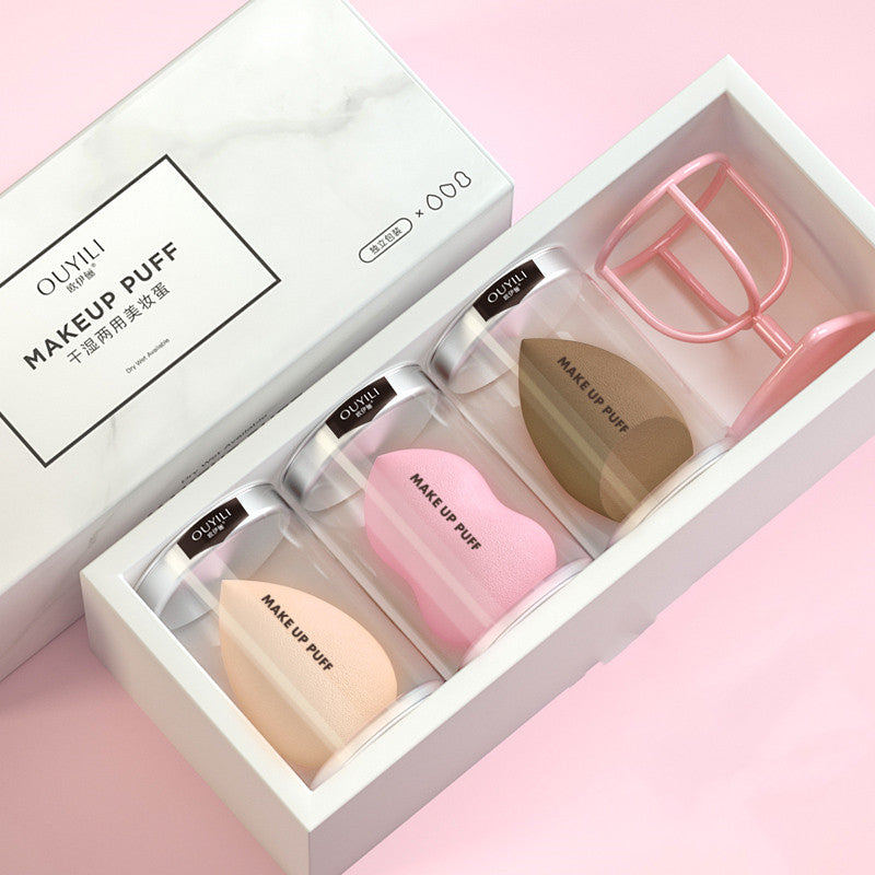 💄✨ Beauty Egg & Gourd Sponge Puff Set | Cushion Makeup Tools Collection