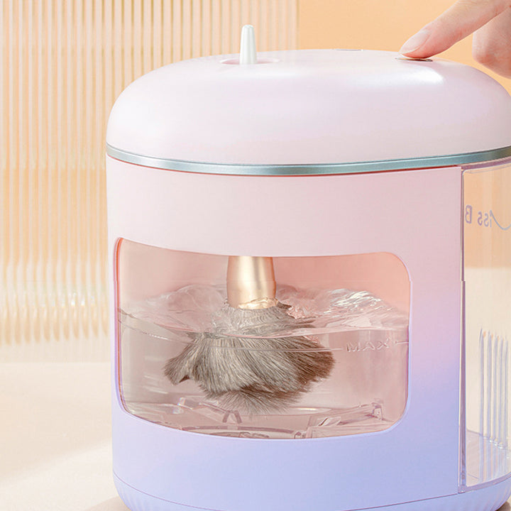 ✨ Automatic Makeup Brush Cleaner — Electric Shake, Dry & Disinfection Tool 💄🧼⚡