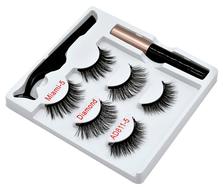 🧲👁️ Magnetic False Eyelashes – Handmade High-Grade Fiber Lash Set