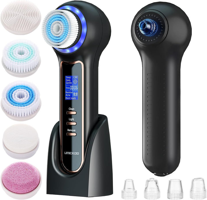 🧼🖤 Multifunctional Face Cleaning Brush | Electric Blackhead Remover & Pore Cleansing Machine