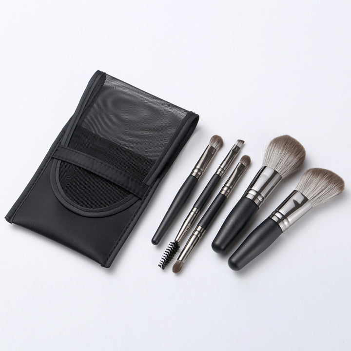 ✨ Mini Portable 5-Piece Makeup Brush Set (Upgraded Version) 💄