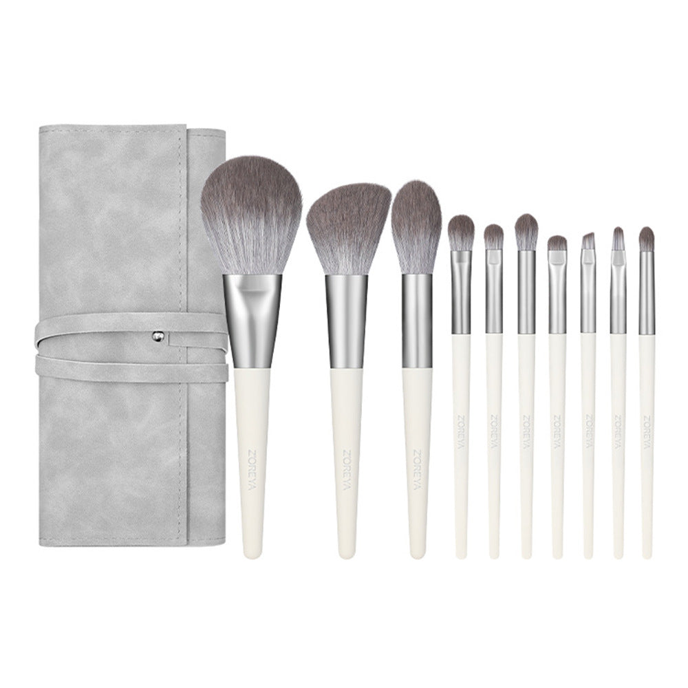 ✨ Anti-raw Fox Tail Nano Micro-carved 10-Piece Makeup Brush Set 💄
