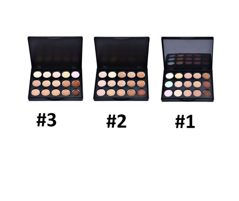 🎯 15-Color Concealer & Foundation Palette – Professional Correcting & Repair Cream Kit ✨