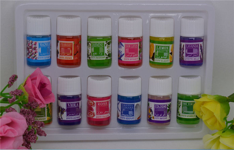 🌿 Aromatherapy Essential Oil Set (12 Bottles)