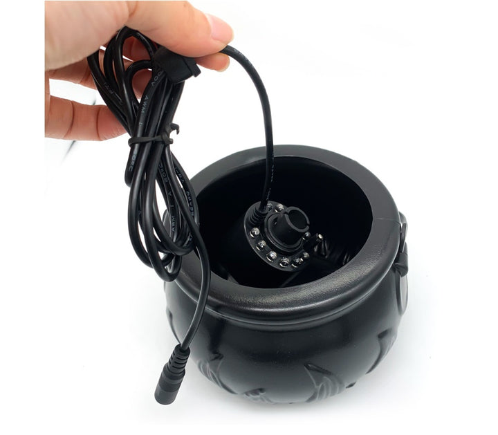 🎃🧙 Halloween Witch Pot Smoke Machine | LED Mist Humidifier Creepy Color-Changing Decor ✨