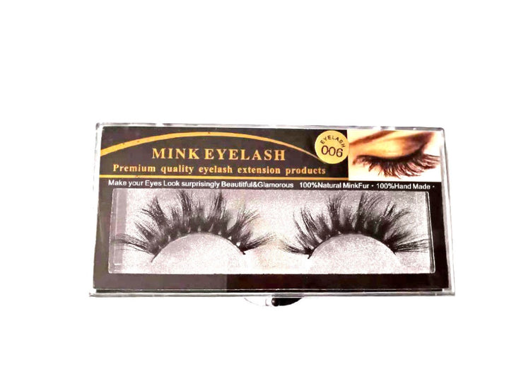 👁️✨ 3D Mink Hair False Eyelashes – Natural Thick Handmade European & American Style Lashes