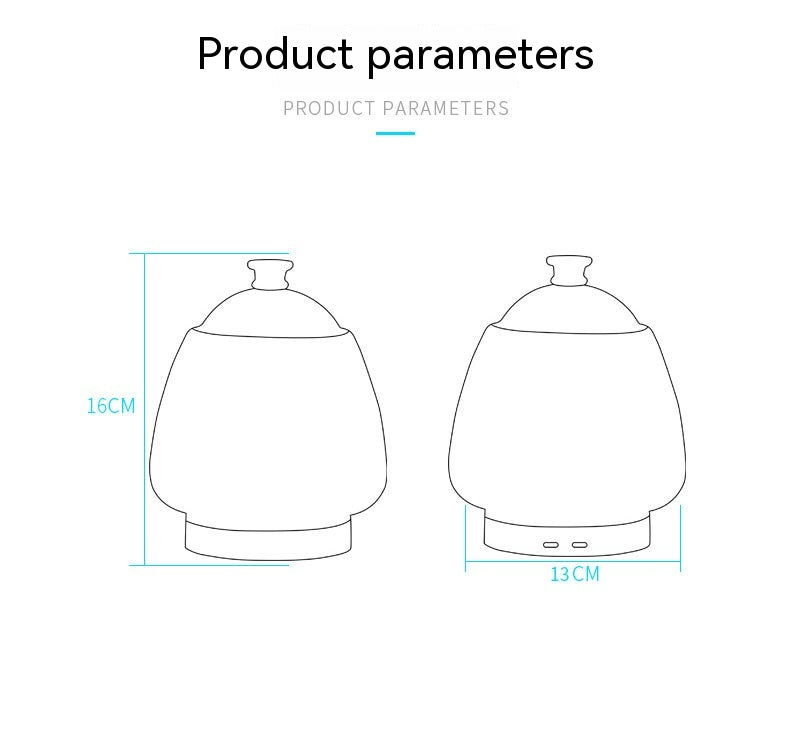 🎆💧 Fireworks Glass Aromatherapy Humidifier | Creative Ultrasonic Essential Oil Diffuser Lamp ✨