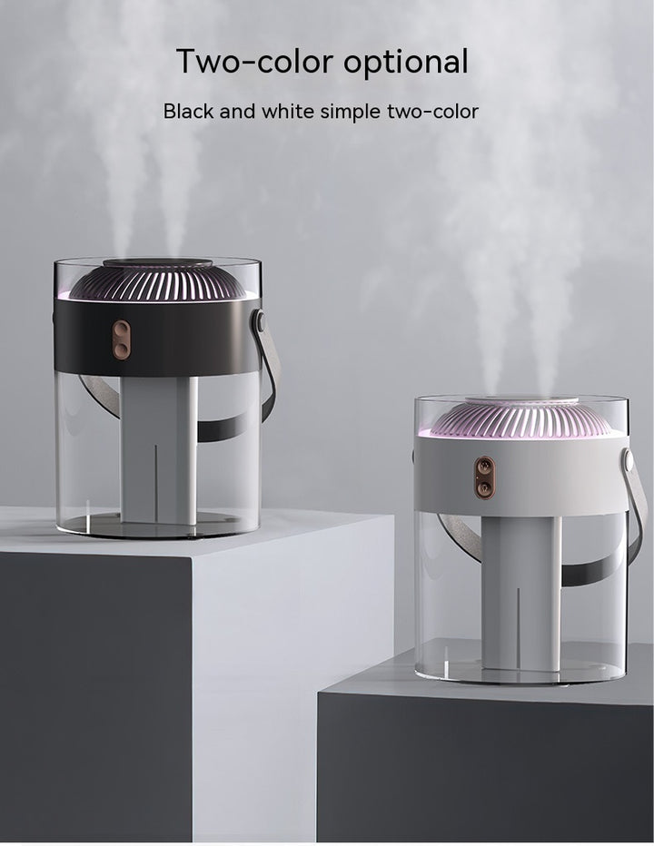 💧🏠 Large-Capacity Double Spray Humidifier | Dual Nozzle Ambient Light Atomizer