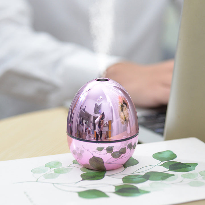 🥚✨ USB Mini Golden Egg Humidifier | Large Spray Silent Ultrasonic Air Diffuser
