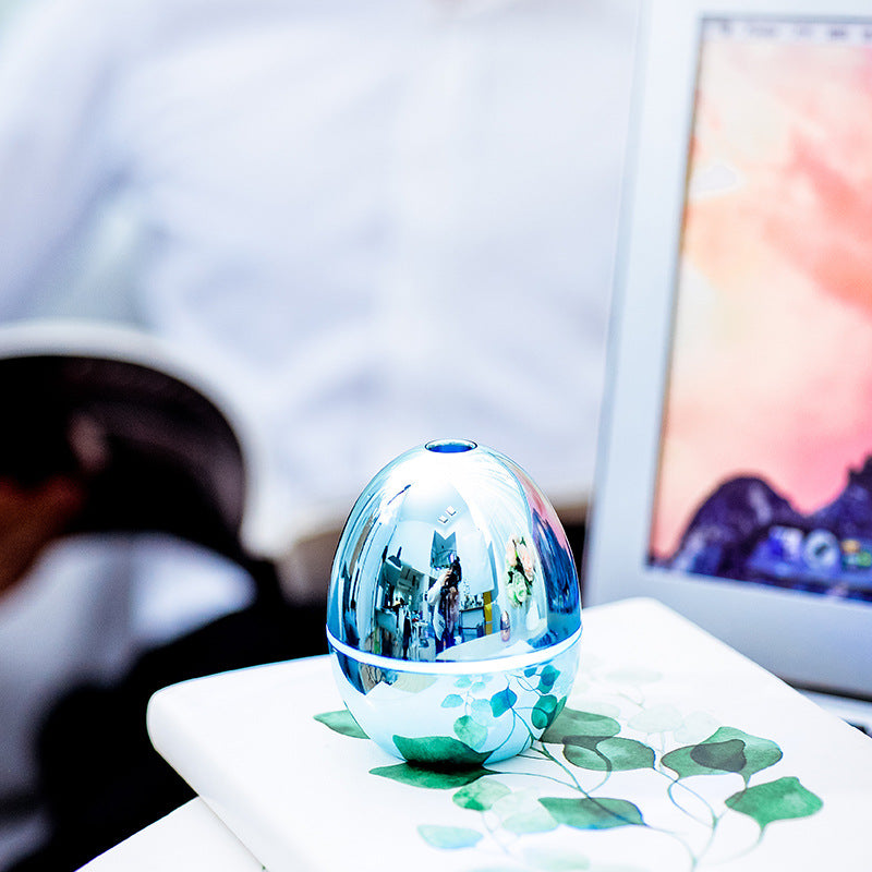 🥚✨ USB Mini Golden Egg Humidifier | Large Spray Silent Ultrasonic Air Diffuser