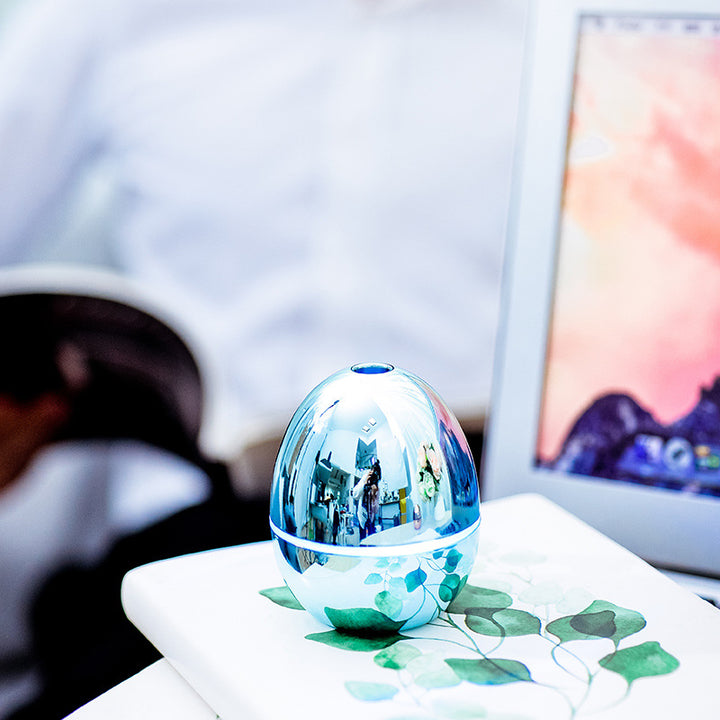 🥚✨ USB Mini Golden Egg Humidifier | Large Spray Silent Ultrasonic Air Diffuser