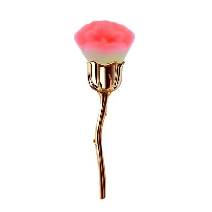 ✨ Rose Face Powder Makeup Brush — Soft Blending Beauty Tool 💄🌹