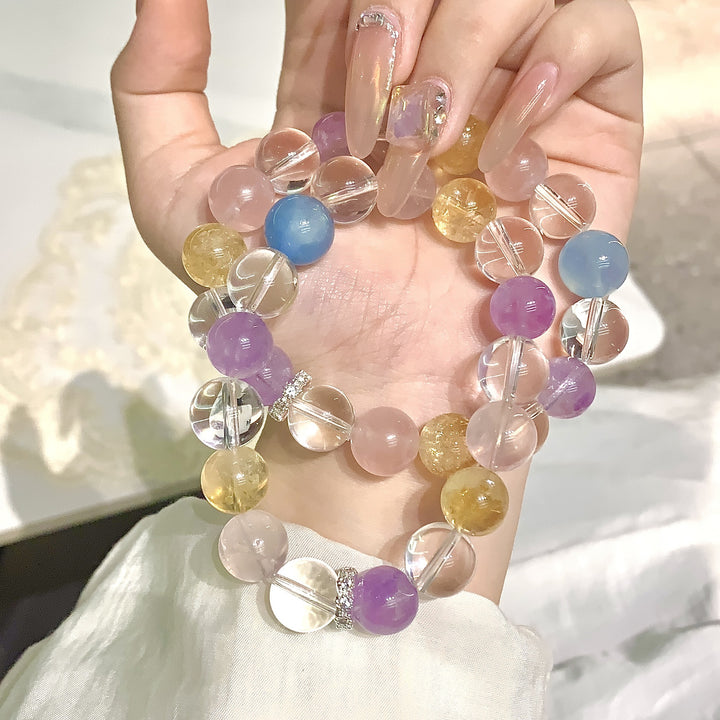 Women’s Natural Crystal Duobao Bracelet – Original DIY Design