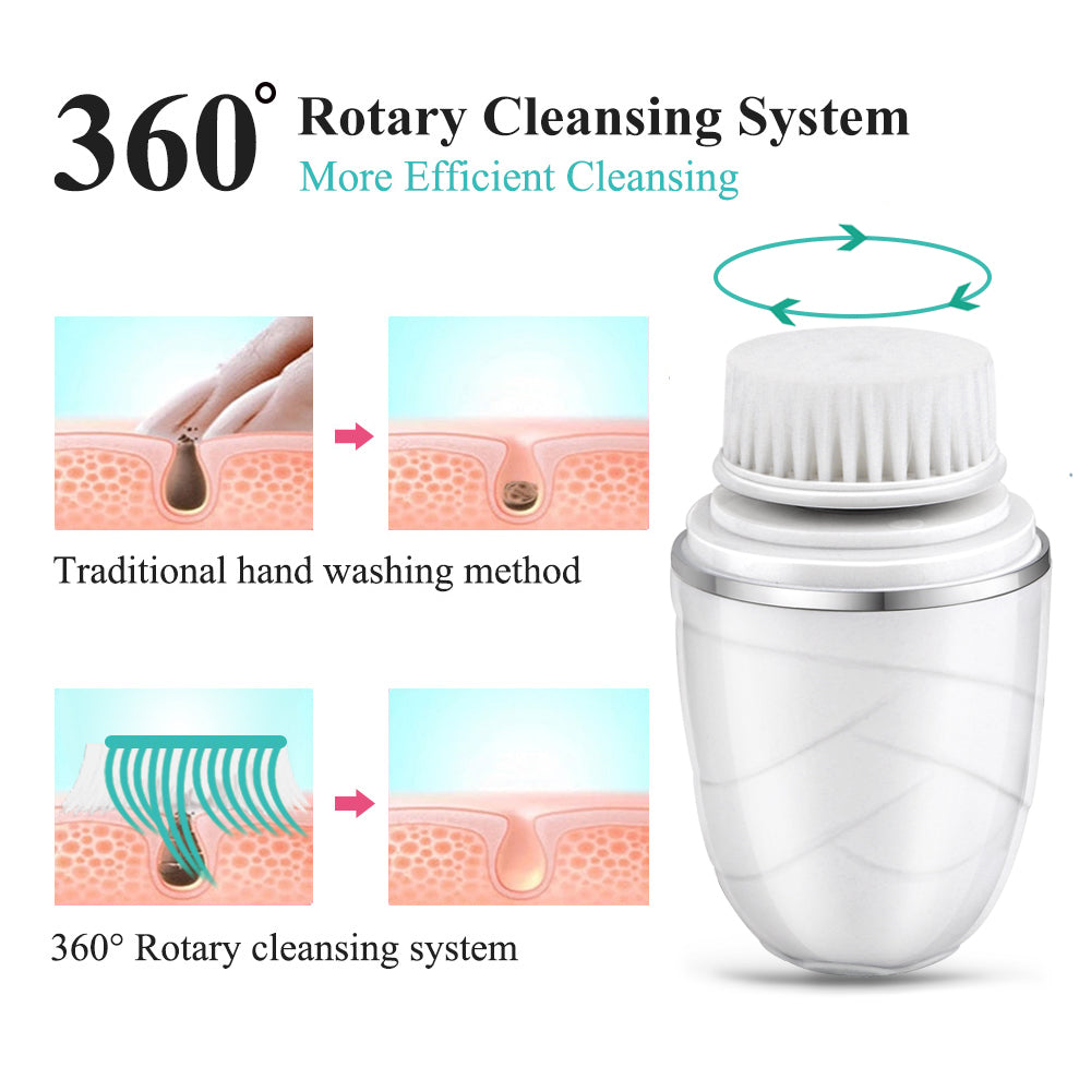 💖🧼 3-in-1 Electric Facial Cleanser | Pore Cleaner & Mini Skin Massage Device