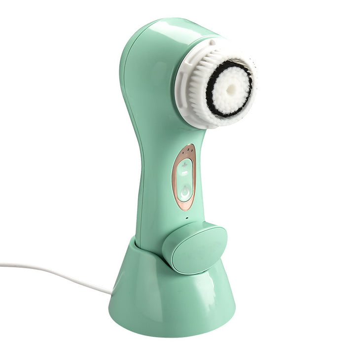 🧼💚 Wireless Induction Charging Ultrasonic Facial Cleansing Brush