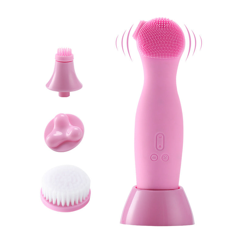 🧼💗 Electronic Facial Cleansing Brush | Sonic Pore Cleaning & Massage Device