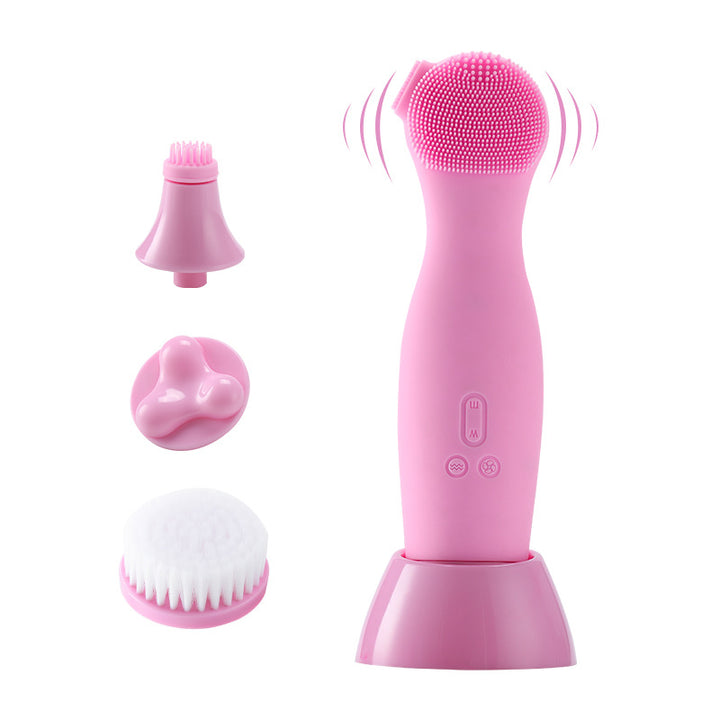 🧼💗 Electronic Facial Cleansing Brush | Sonic Pore Cleaning & Massage Device