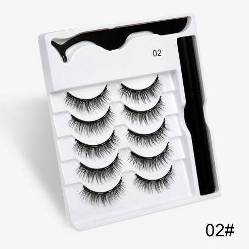 🧲👁️ Magnetic False Eyelashes – Fashion Cotton Stem 1 Pair Set