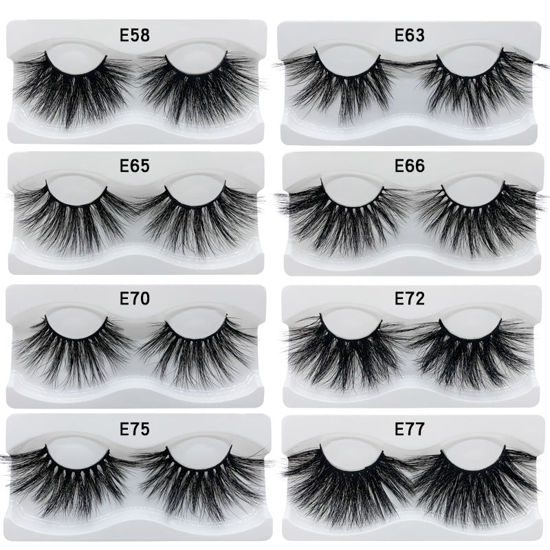 👁️✨ Handmade Eyelashes – 25MM Mink Hair False Lashes (15 Styles)