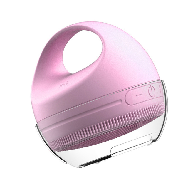 💖🧼 Electric Silicone Cleansing Instrument | Acoustic Vibration + Heat Conducting Smart Facial Cleaner
