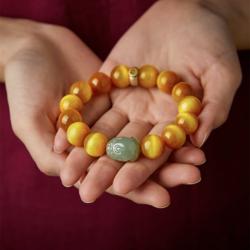 Hetian Jade Pixiu Zodiac Bracelet – Protective and Stylish